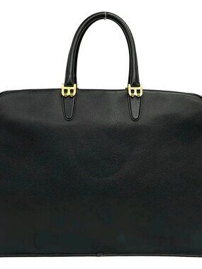 BALLY Black Leather Business Bag